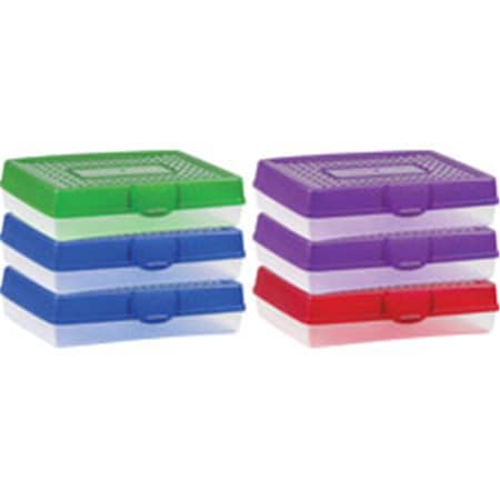 Storex Storex Industries STX61645U06C Snap Lid Large Pencil Box - Assorted Bright STX61645U06C